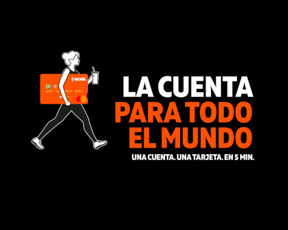 Publicidad de tarjeta Nickel.